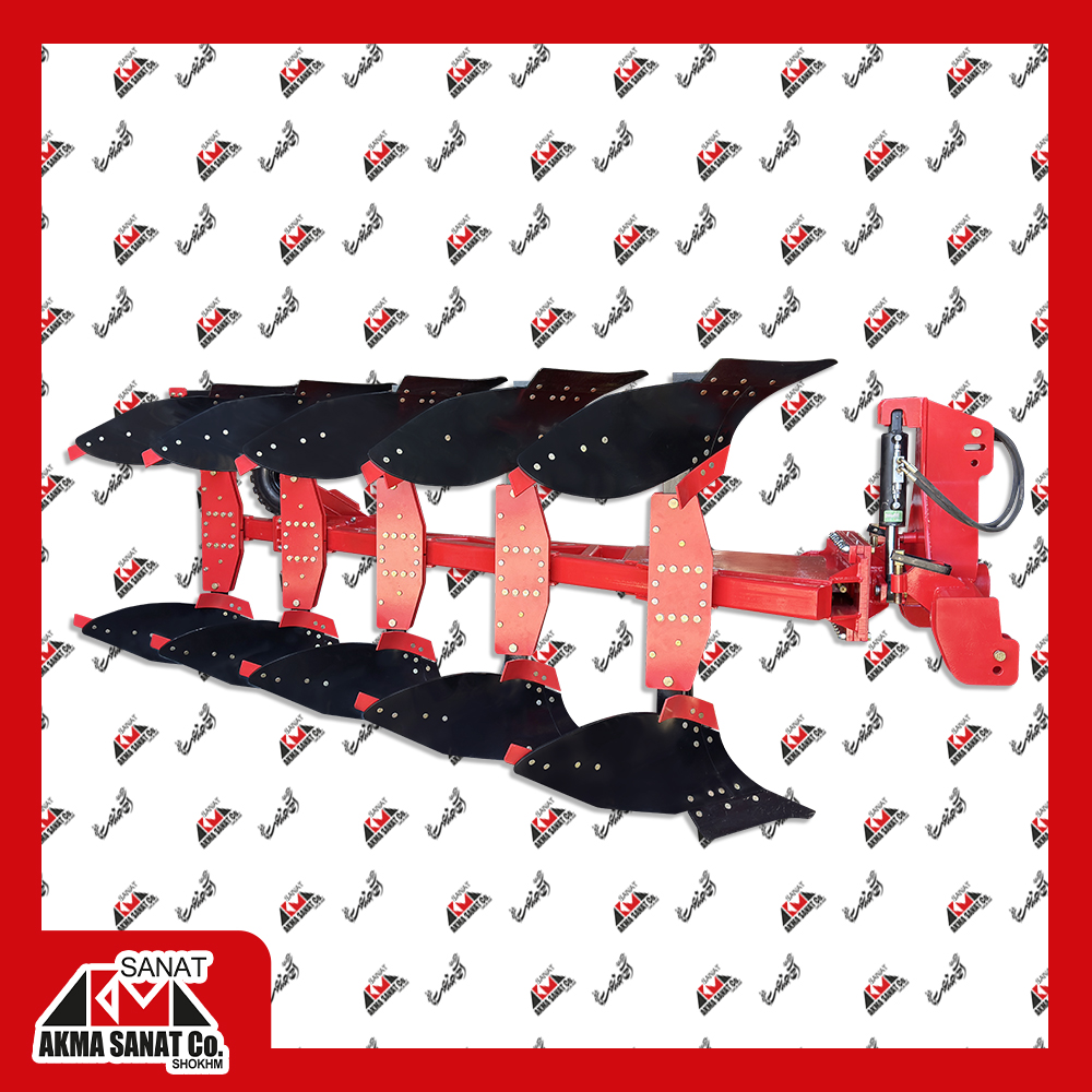 گاوآهن دو طرفه پنج خیش قوطی سوپر (جلو متحرک) 16-14-12-1+3